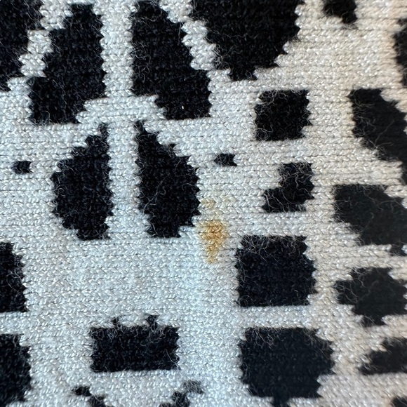 Karen Millen Fit & Flare Knit Sweater Dress Black & White Sz 4 - Picture 14 of 14